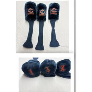 Golf Head Covers NFL Chicago Bears , Socks Style Covers Set of 3 - 1/3/X